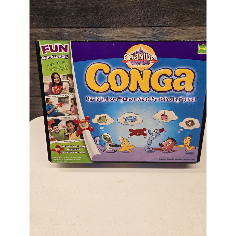 Cranium Conga Board Game Electronic Timer Party Guessing‎ Game 2003 Vintage